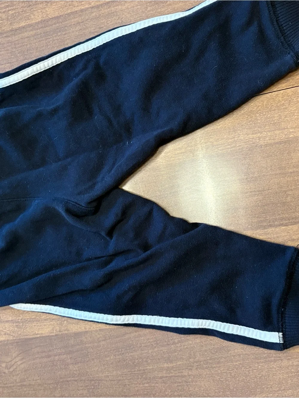 The Children's Place Black Joggers with White Side Stripe